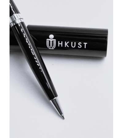 HKUST Metal Roller Pen in Aluminum Tube Box  (Black)